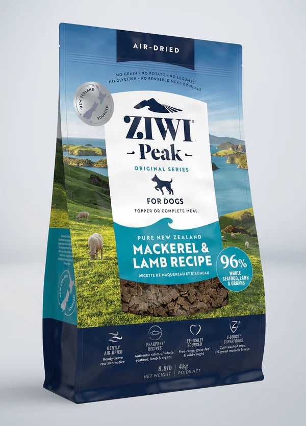 ZiwiPeak Air-Dried Dog Food - Mackerel & Lamb