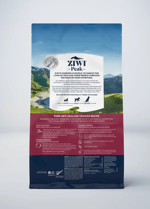 ZiwiPeak Air-Dried Dog Food - Venison