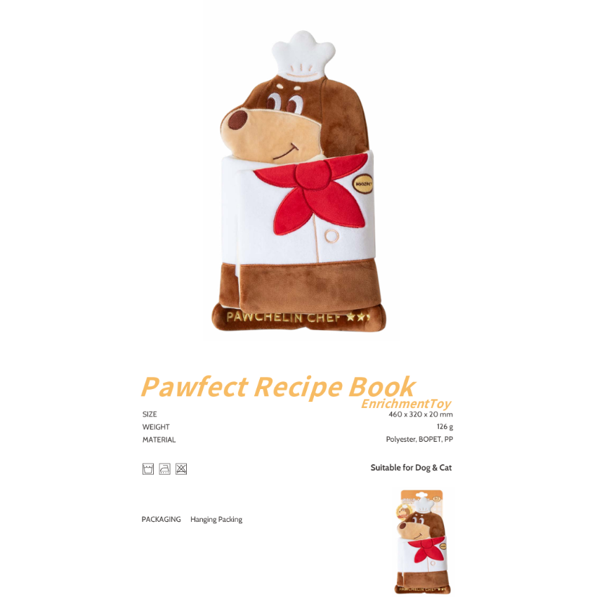 POOZPET 完美食譜書造型 高級嗅聞玩具