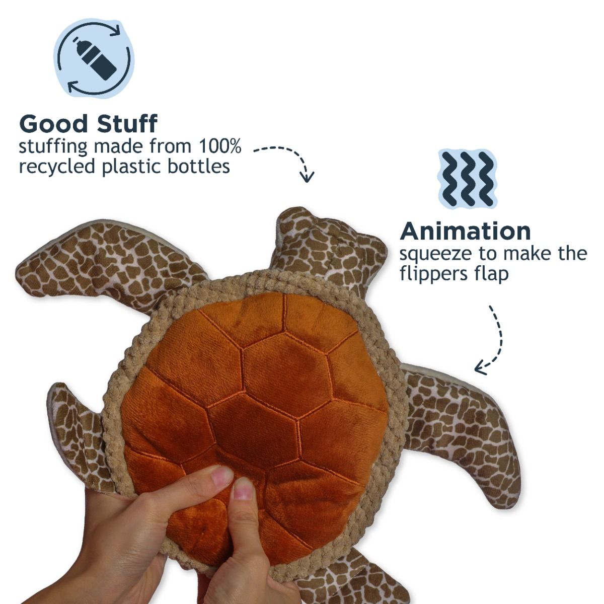 Tall Tails - Plush Toy - Plush Animated Sea Turtle Toy 9"