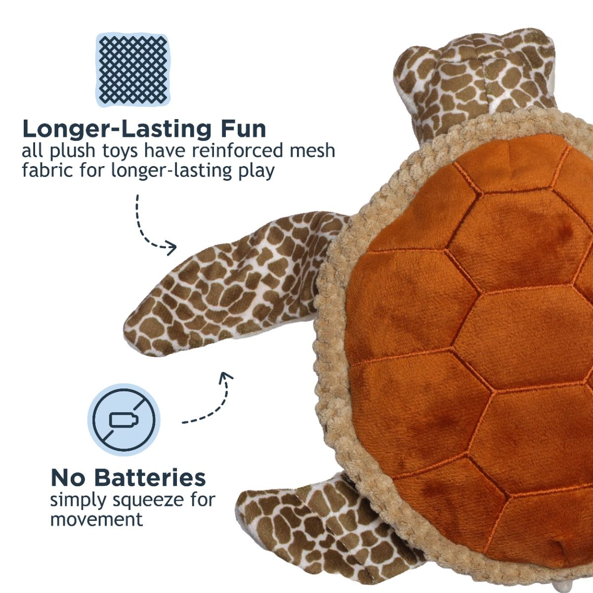 Tall Tails - Plush Toy - Plush Animated Sea Turtle Toy 9"