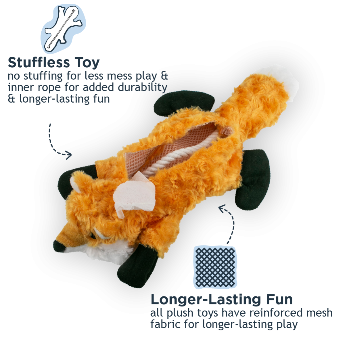 Tall Tails Toy Plush Stuffless Squirrel toy