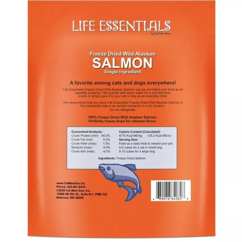 Cat-Man-Doo - Life Essentials Freeze-Dried Wild Alaskan Soft Salmon (5oz)