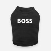 BOSS 狗狗必備短袖圓領衛衣 - 黑色