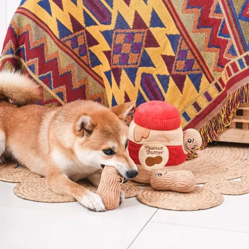 HugSmart－Food Party – Peanut Butter Jar Dog Toy