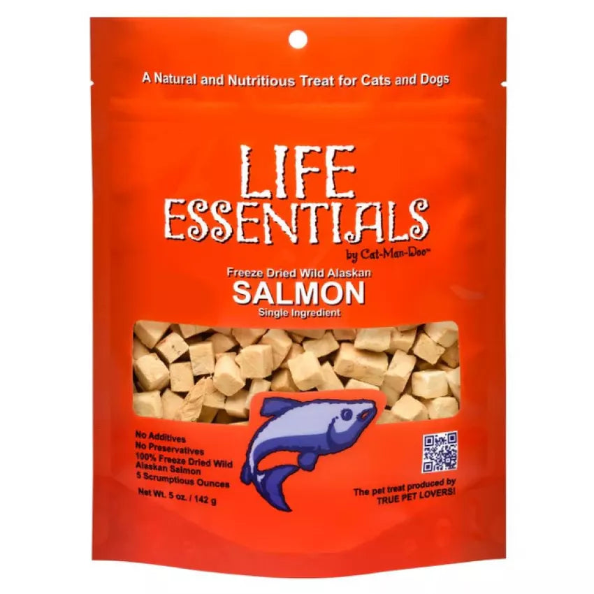 Cat-Man-Doo - Life Essentials Freeze-Dried Wild Alaskan Soft Salmon (5oz)