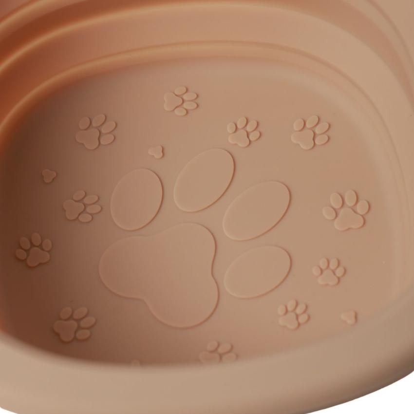 the Dog’s Garden Collapsible Pet Travel Cup – Beige – 350ml