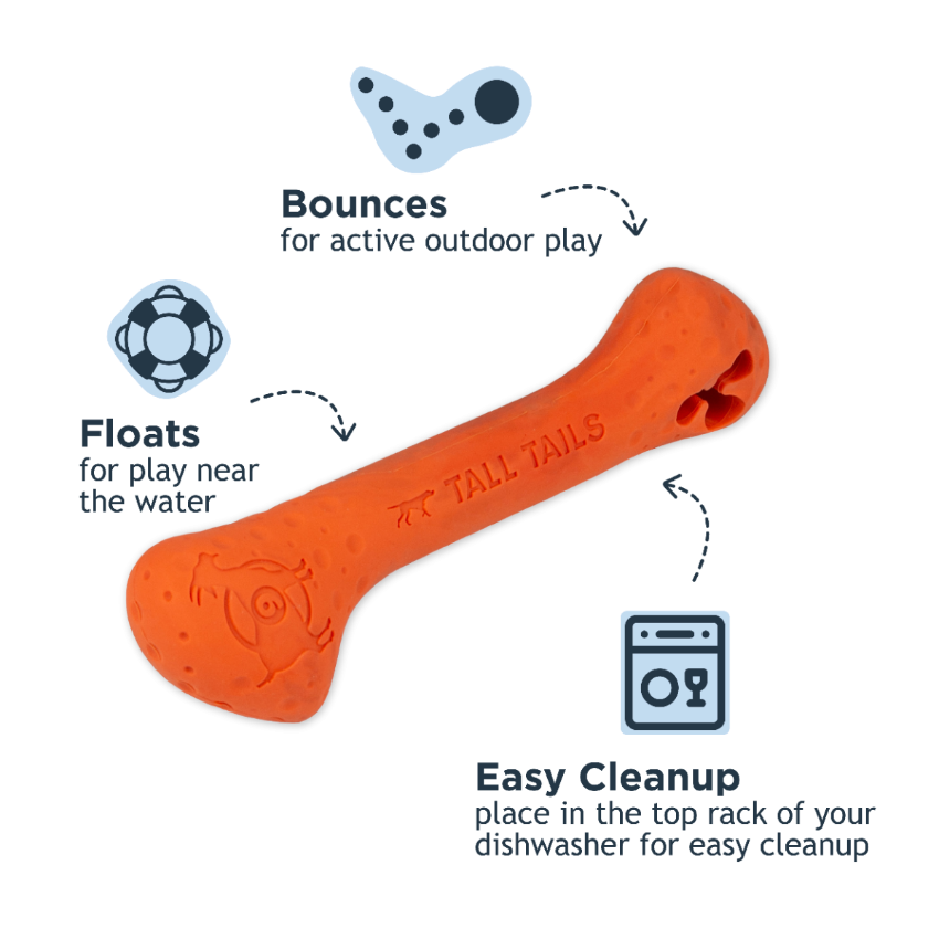 Tall Tails - Rubber Toy - G.O.A.T. Rubber Sport Bone