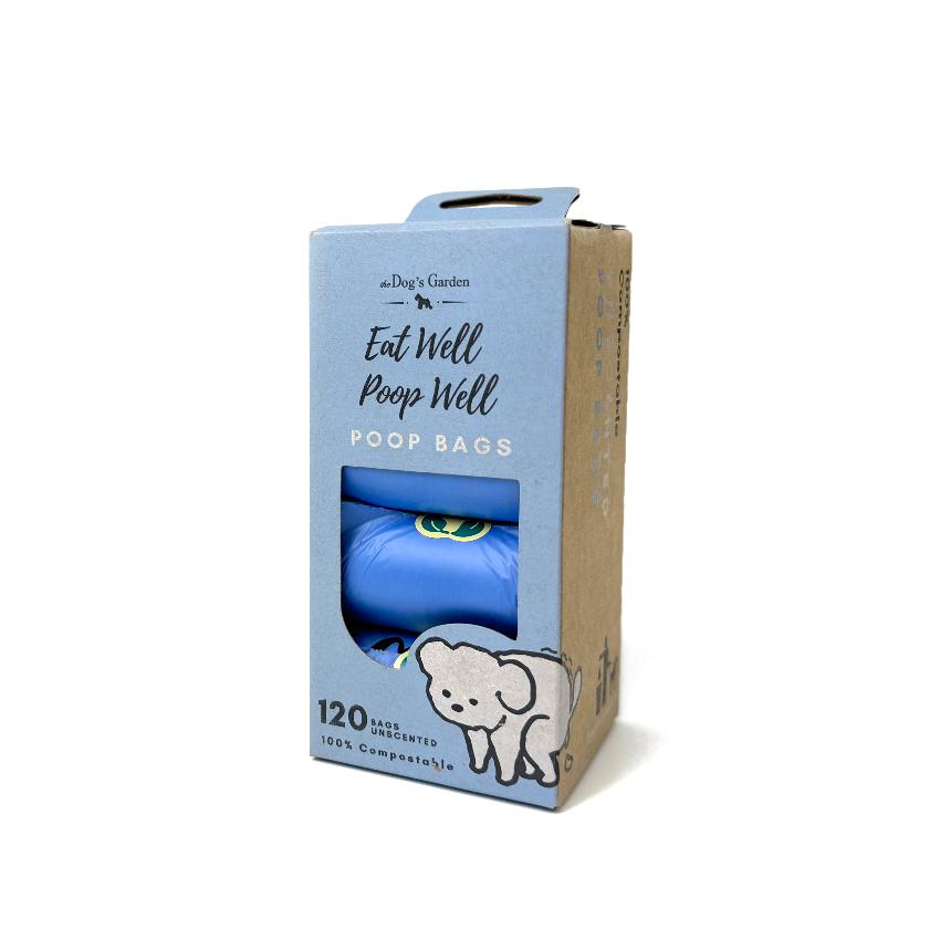 the Dog's Garden - Poop Bag - Unscented - 8 rolls /box
