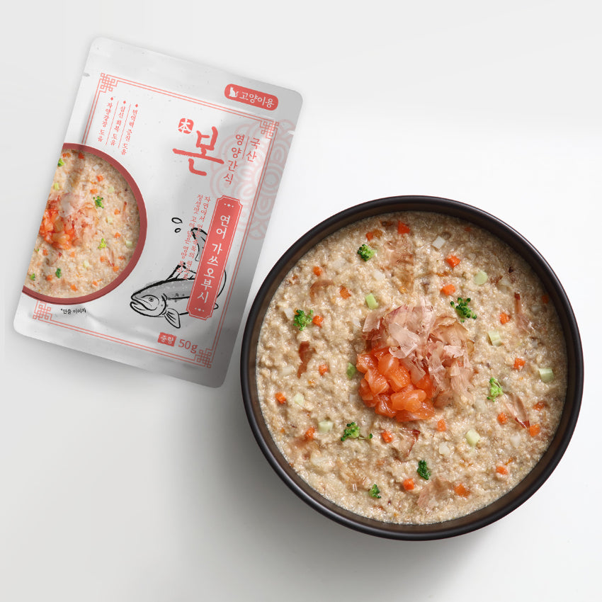 Bon Cat Nutrition Porridge - Salmon & Katsuobushi 50g