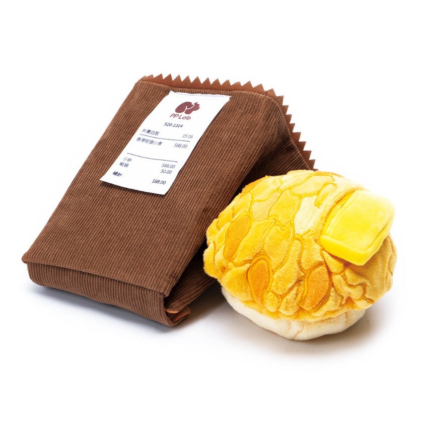 PP LAB - Pineapple Bun with Paper Bag Combo Plush Toy