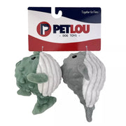 Petlou - EZ 發聲球雙玩具套裝－河豚 & 鯨魚（4吋）