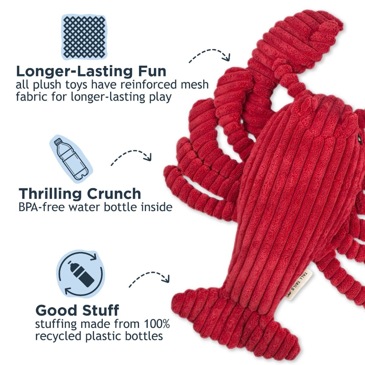 Tall Tails - Plush Toy - Lobster 14"
