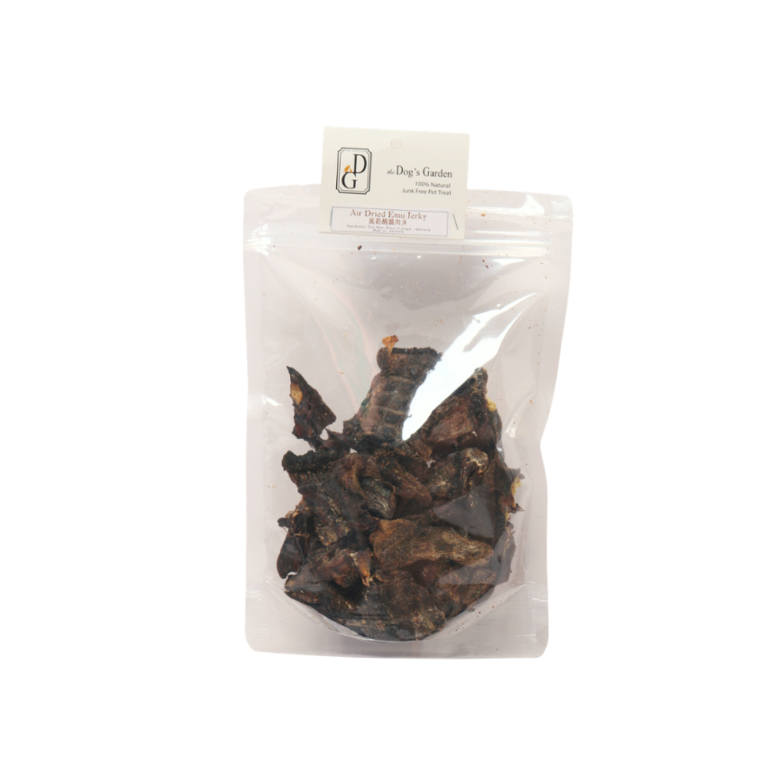 the Dog's Garden - Air Dried Treat - Australian Emu Jerky Dog Treats