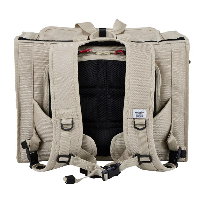 MANDARINE BROTHERS Brixton Carry Backpack - Wide - Light Beige (Size M)