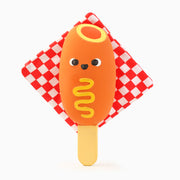 HugSmart - Food Party – Latex Corn Dog - Dog Toy