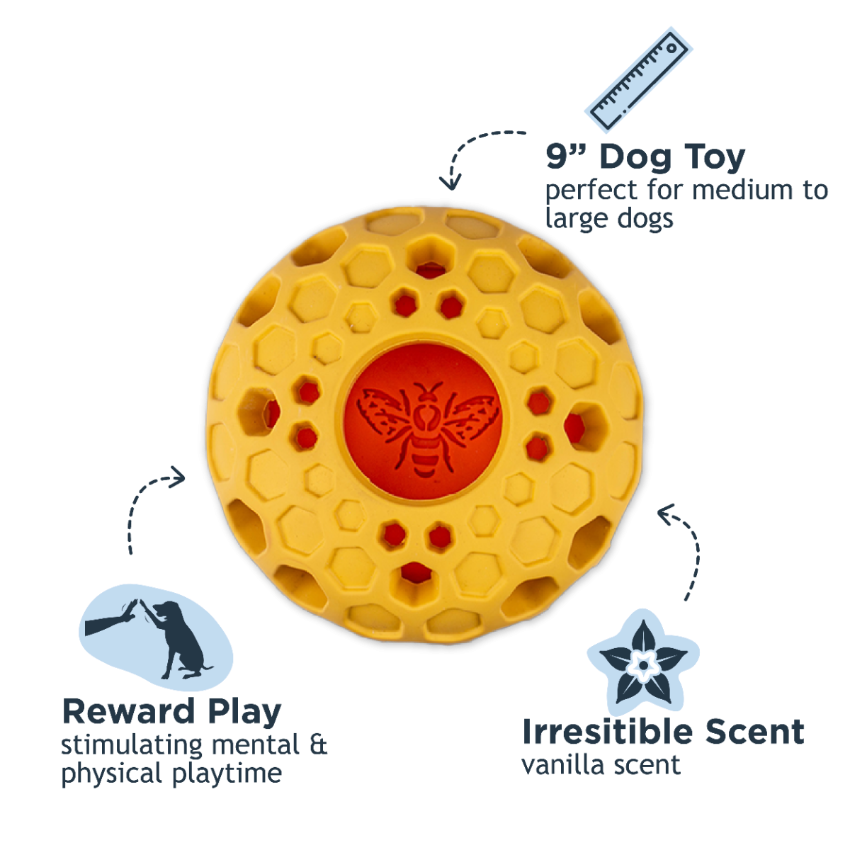 Tall Tails - Rubber Toy - Natural Rubber Hive Toy