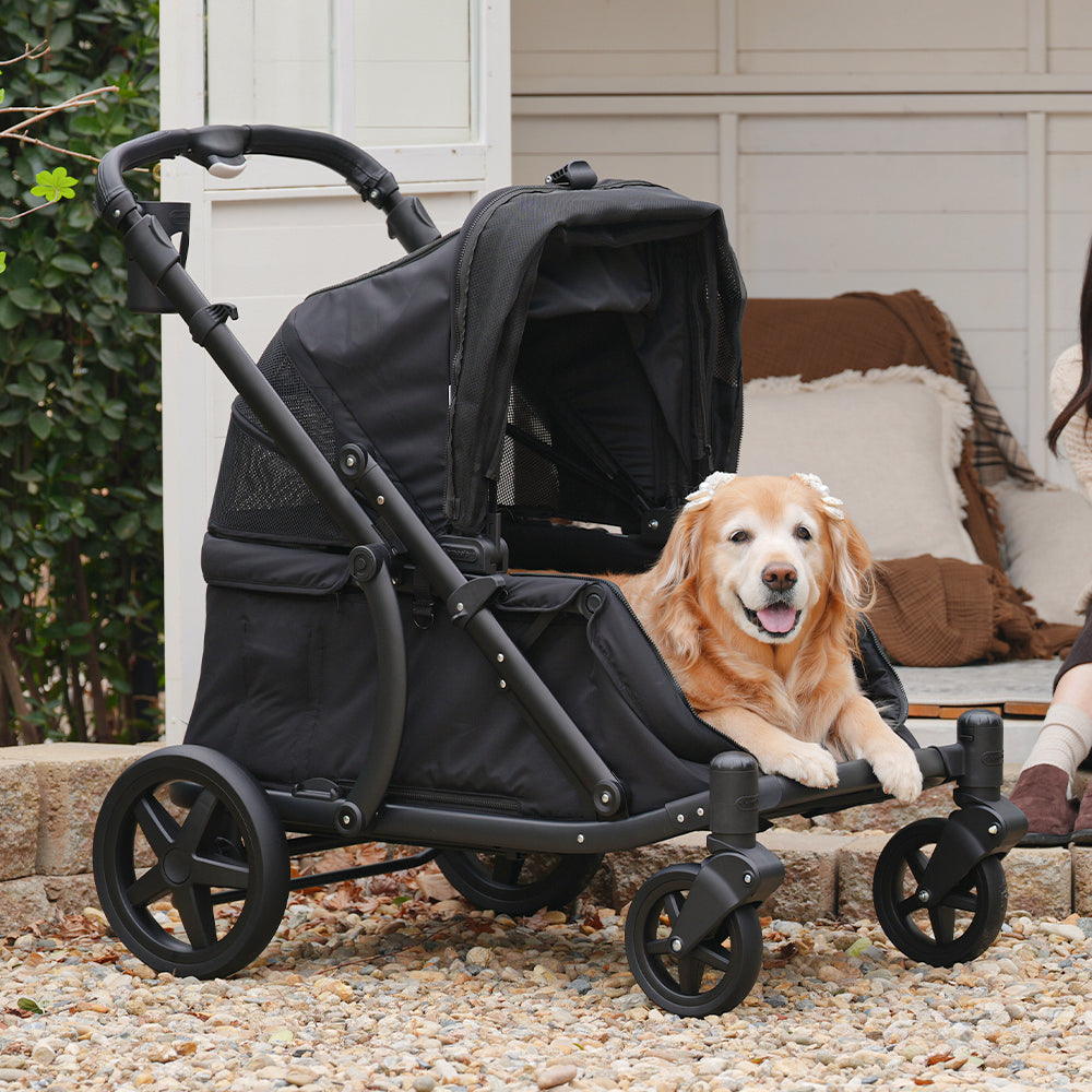 Pompolarr Pet Deluxe Wagon - Heavy Duty Pet Stroller （3 Color)