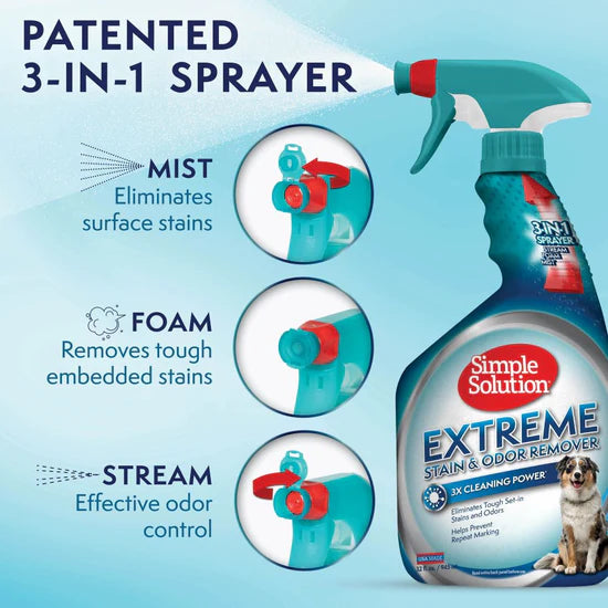Simple Solution Dog Extreme Stain and Odor Remover (32 oz)
