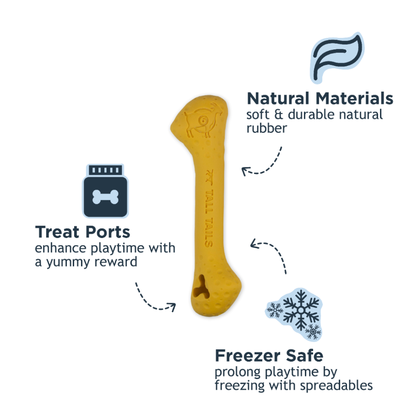 Tall Tails - Rubber Toy - G.O.A.T. Rubber Sport Bone