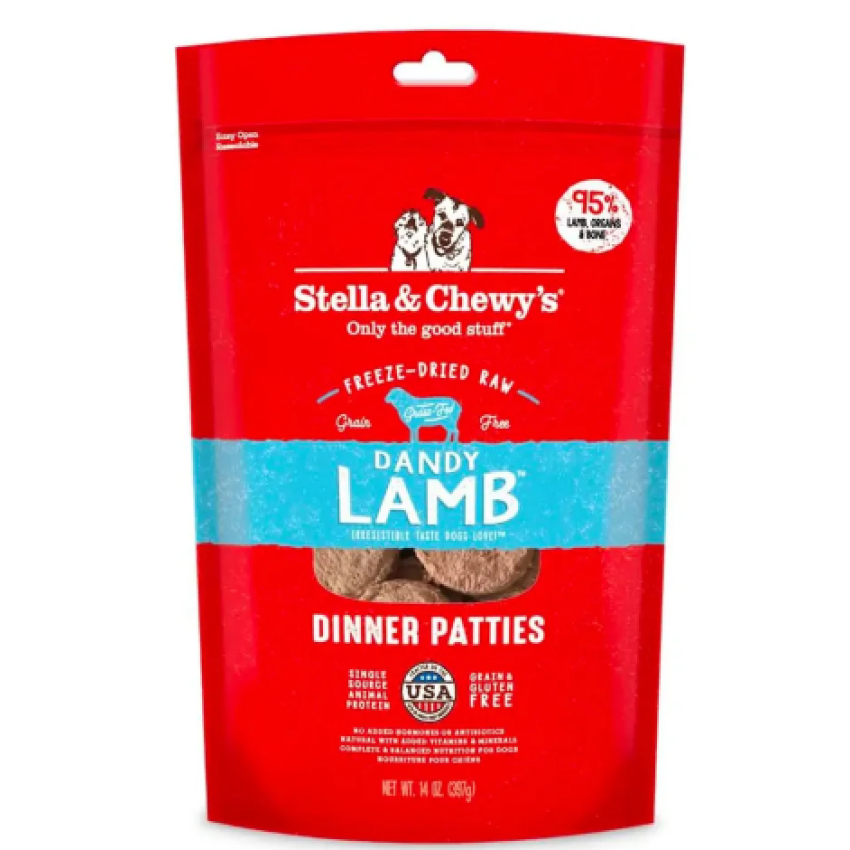 Stella & Chewy's Freeze-dried Lamb Dinner Patties 14oz (Authorized merchant by Stella & Chewy's)
