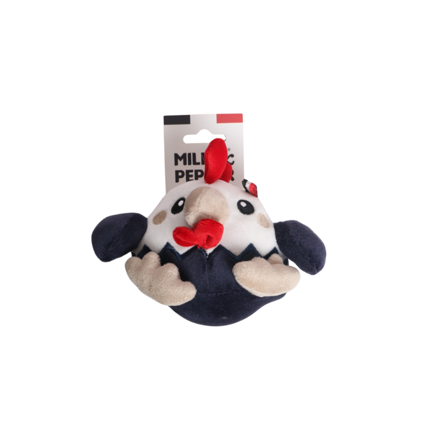 Milk & Pepper Theophile Frenchy Tricolor Rooster Dog Toy (12cm)