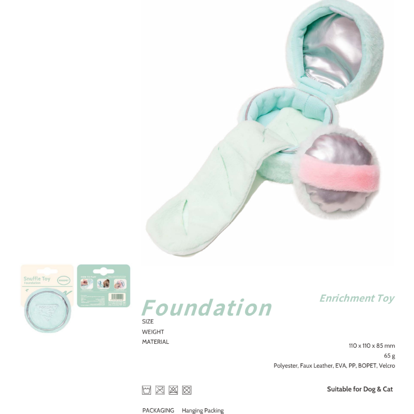POOZPET Foundation Snuffle Toy