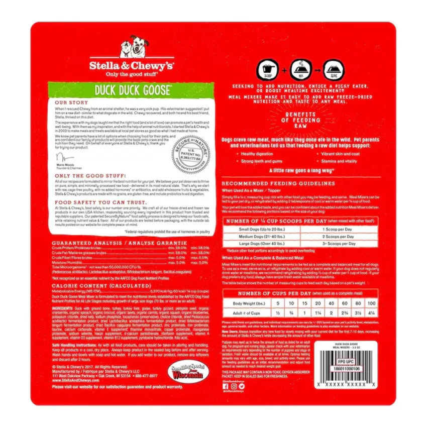 Stella & Chewy's Duck Duck Goose Meal Mixer (3.5oz)