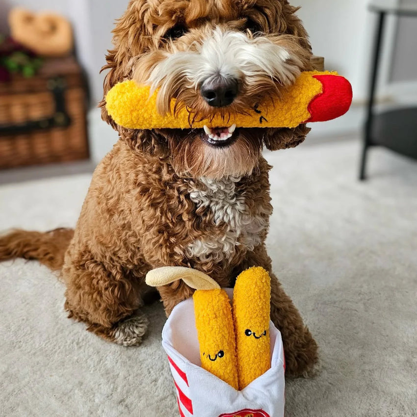 HugSmart - Food Party – Mozzarella Sticks Dog Toy