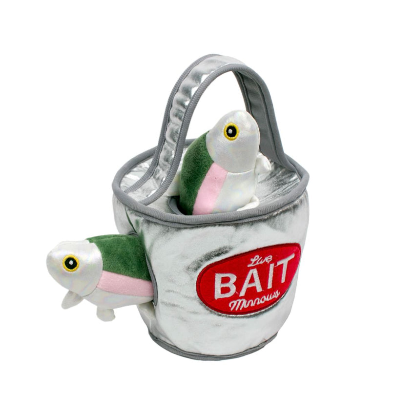Tall Tails - Plush Toy - Bait Bucket Puzzle Dog Toy - 8"