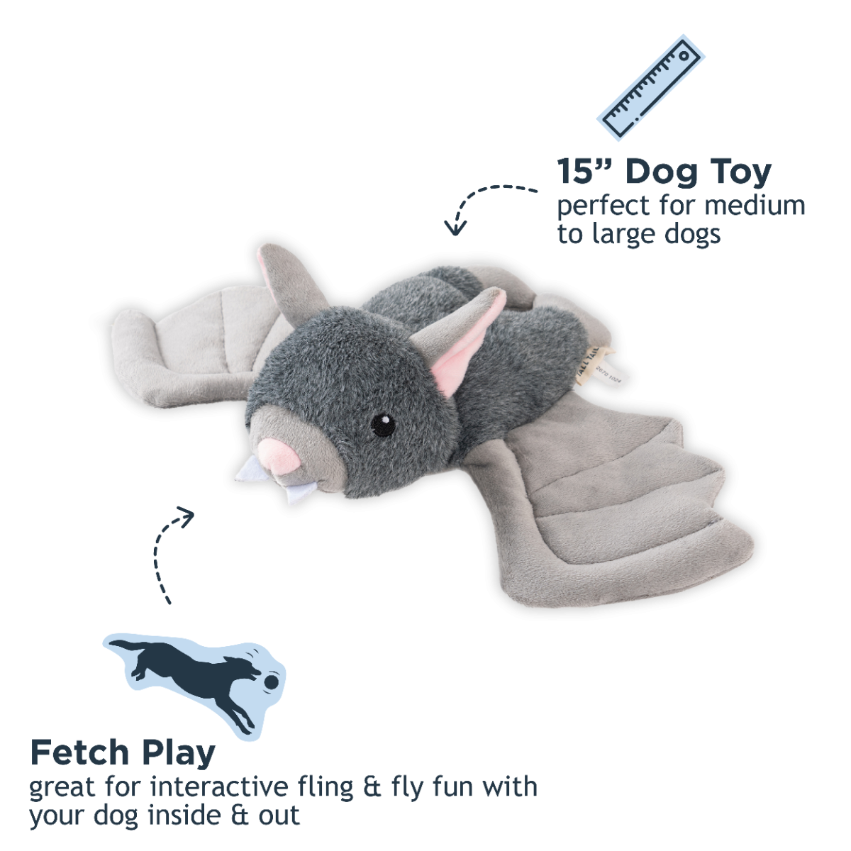 Tall Tails - Toy Plush - Flying Bat - 14"