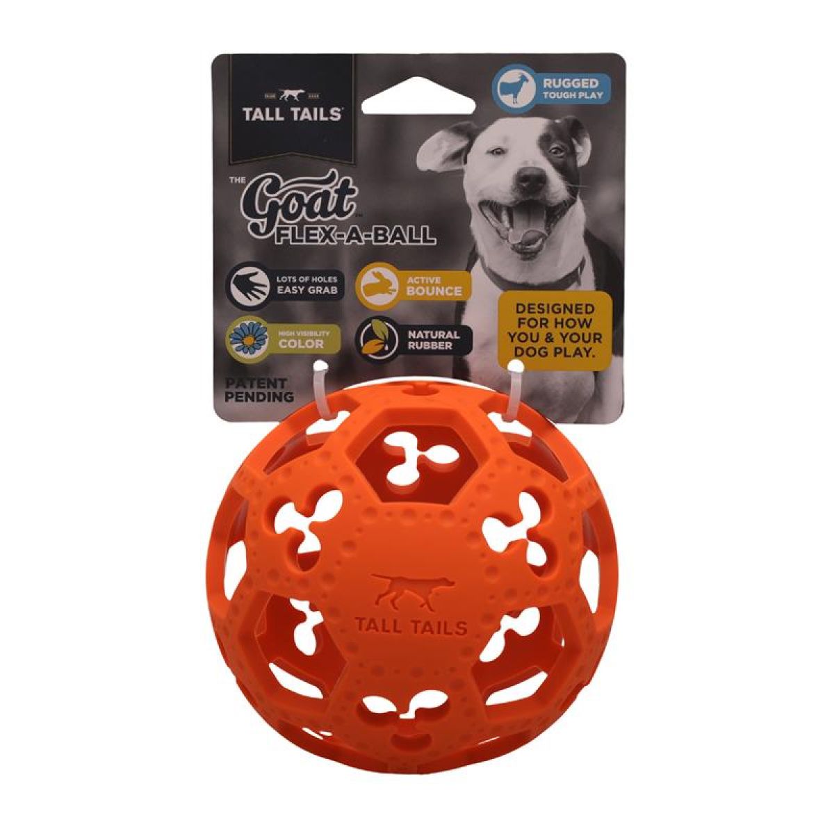 Tall Tails - Rubber Toy - GOAT Flexaball - 5"