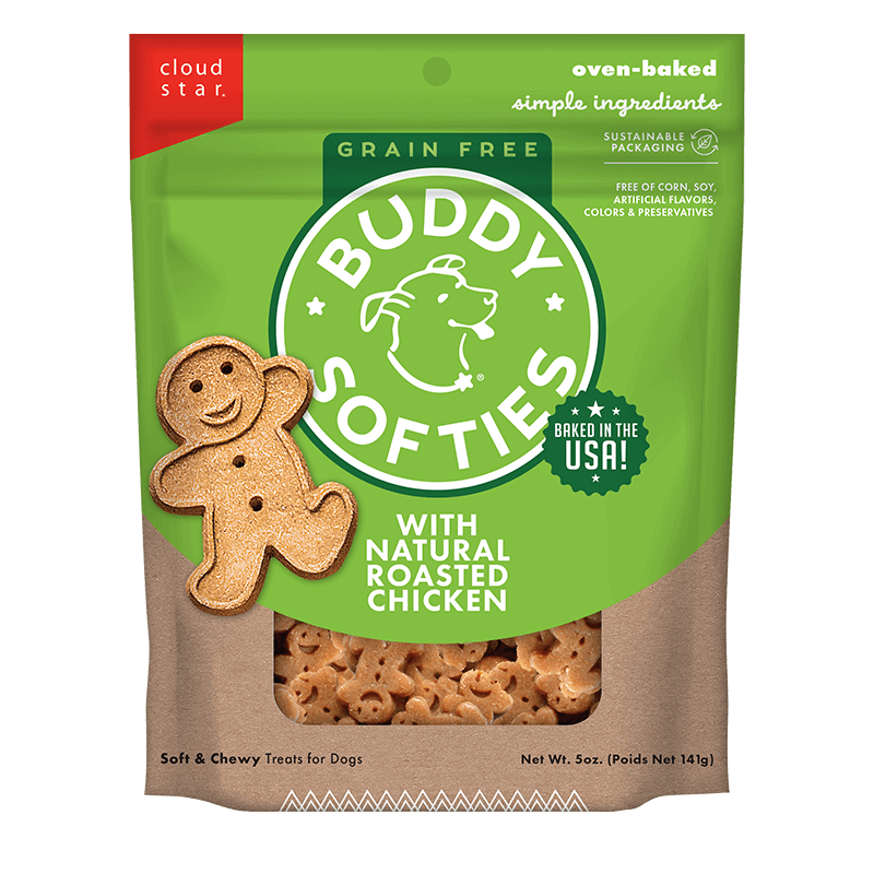 Buddy Biscuits Grain-Free Soft & Chewy Dog Treats - Roasted Chicken (5oz)