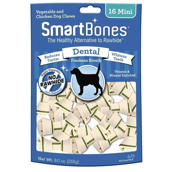 SmartBones - 牛奶薄荷味迷你骨2.5" (16枝裝)