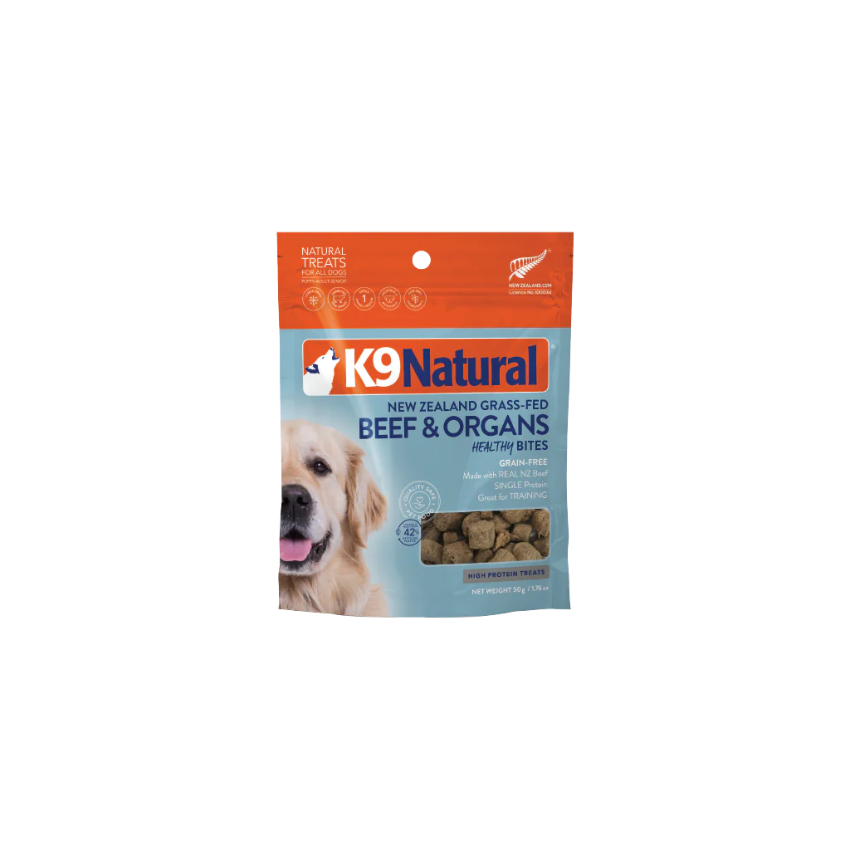 K9 Natural - Beef Healthy Bites Dog Treats (50g)
