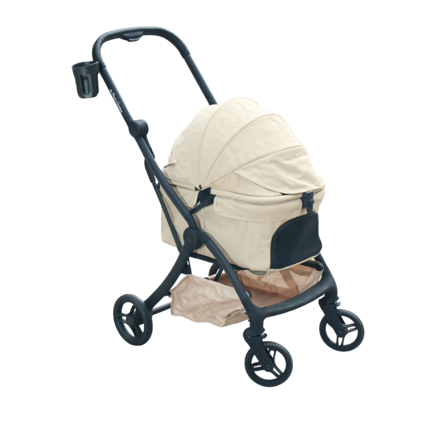the Dog's Garden - Pet Stroller Gen II (With Cup Holder) - Beige