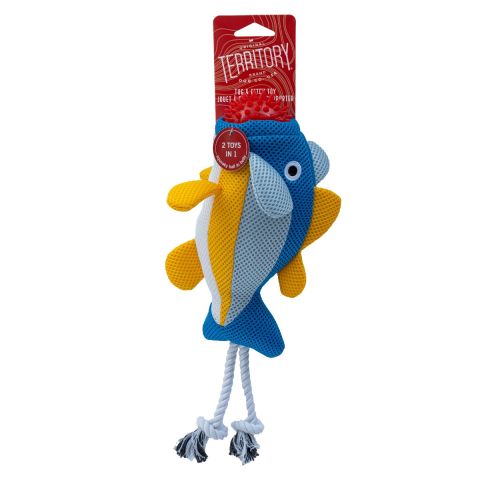 Territory - 2-in-1 Fish Floating Dog Toy - 15"