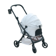 the Dog's Garden - Pet Stroller Gen II (With Cup Holder) - Grey