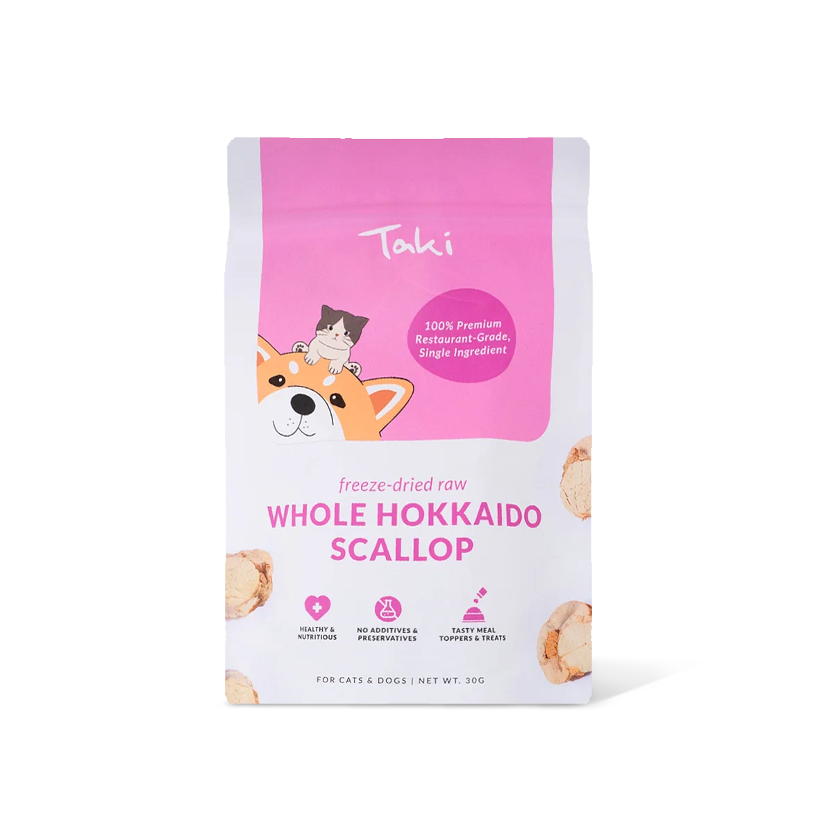 Taki - Freeze-Dried Whole Hokkaido Scallop (30 g)