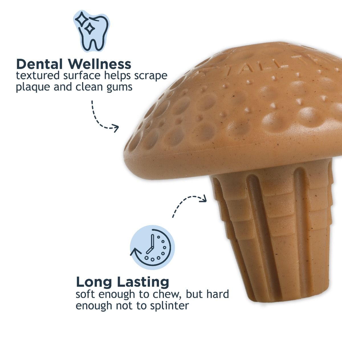 Tall Tails - Shroom Toy - Nylon Chew- Medium