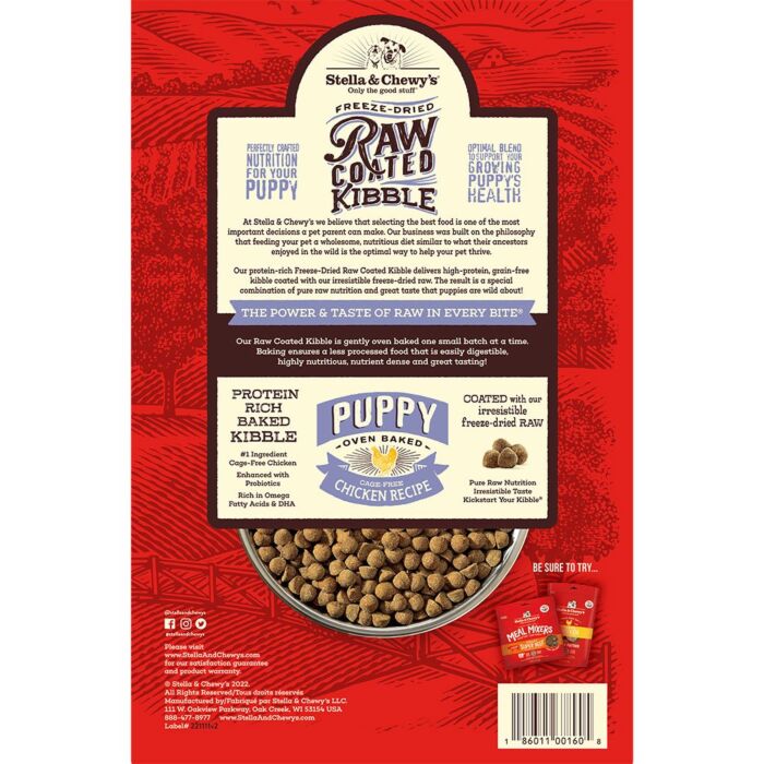 Stella & Chewy's Raw Coated Puppy Chicken Recipe (22lb)