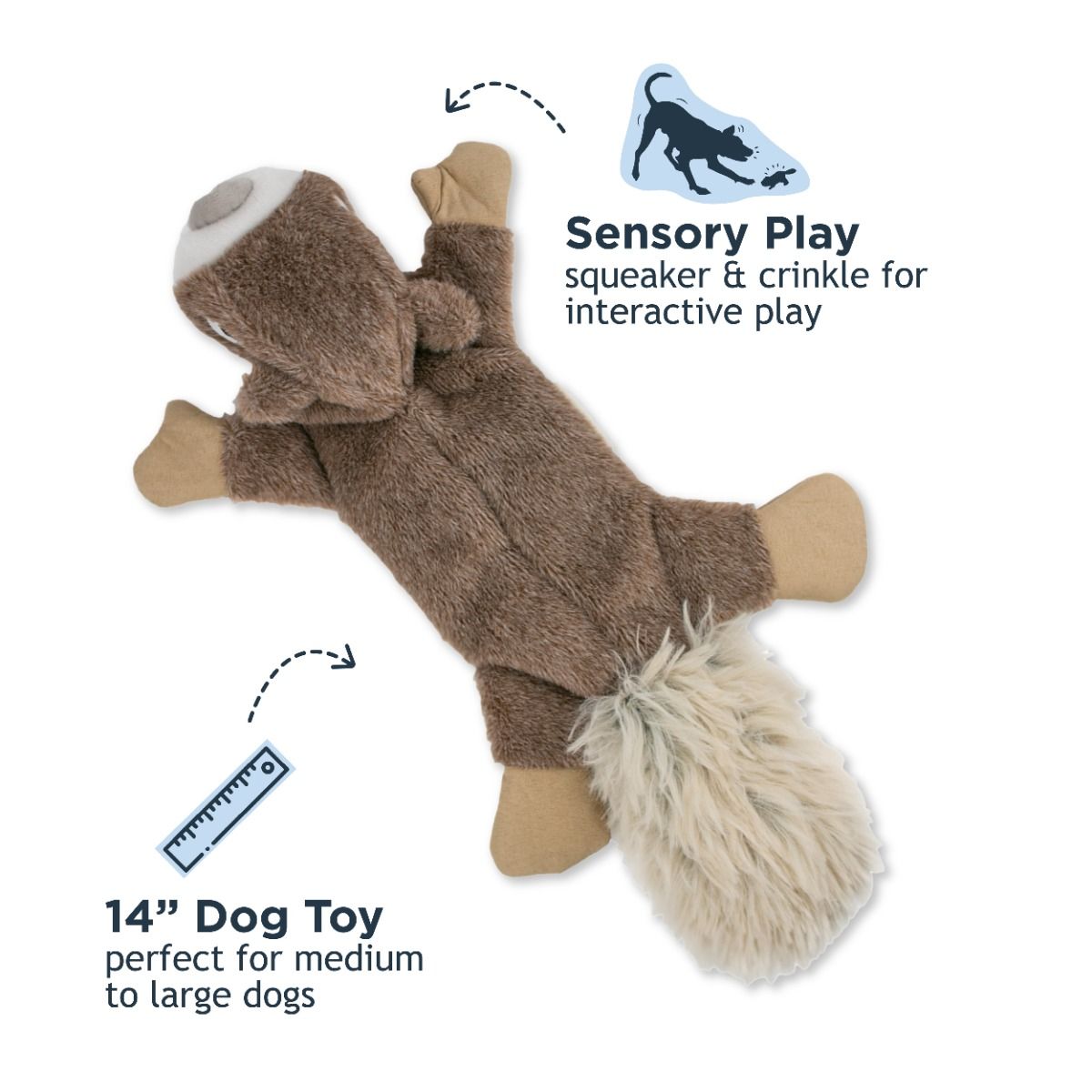 Tall Tails Toy Plush Stuffless Squirrel toy