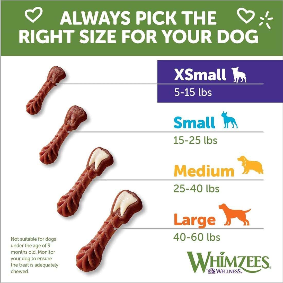 WHIMZEES Brushzees Dental Dog Treats - Extra Small (48pcs)