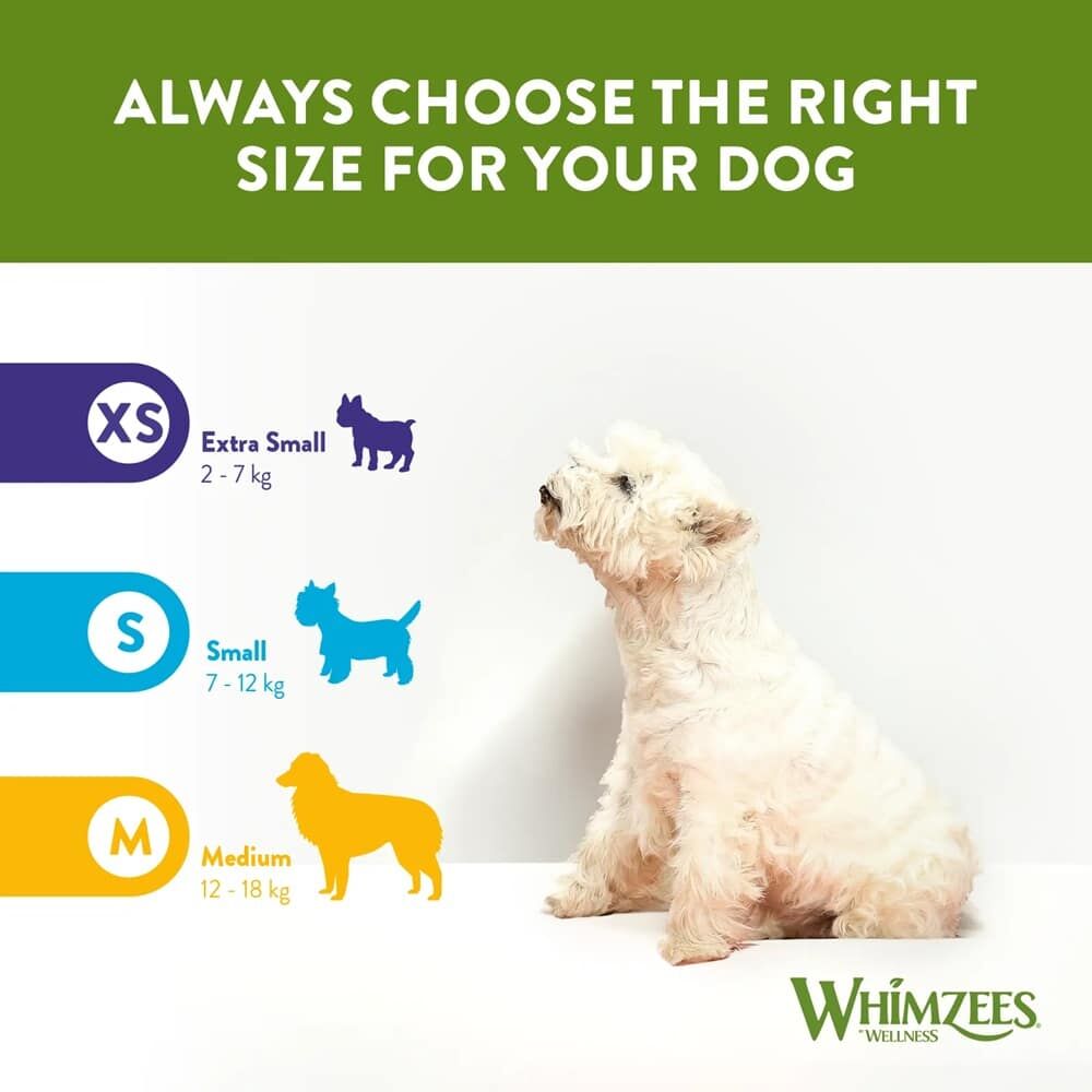WHIMZEES Dental Senior Dog Treats Soft Stix - Medium (14pcs)