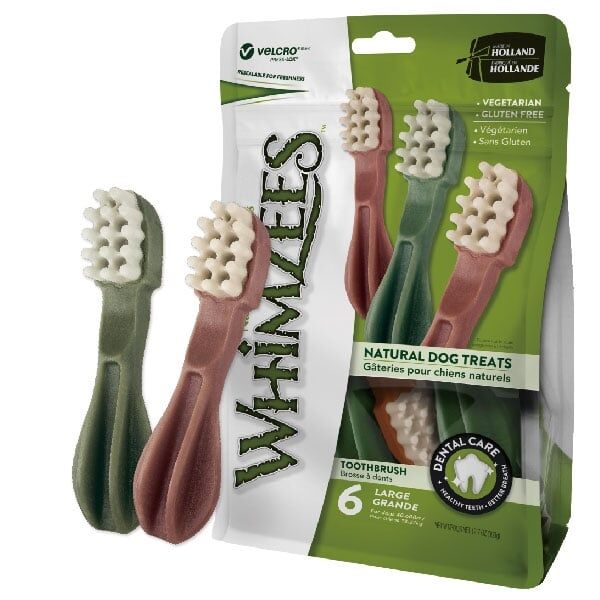 WHIMZEES Brushzees Dental Dog Treats - Large (6pcs)