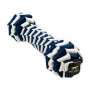 Tall Tails Toy Braided Bone Navy 9"