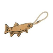 Tall Tails Toy Leather - Natural Leather & Wool Trout-16"