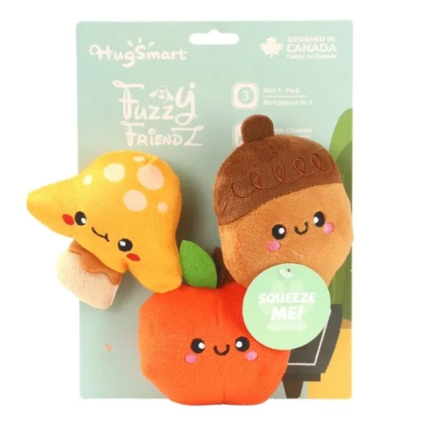 HugSmart Autumn Tailz Fall Pals Dog Toy set