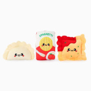 HugSmart Food Party Pasta Friends Dog Toy set