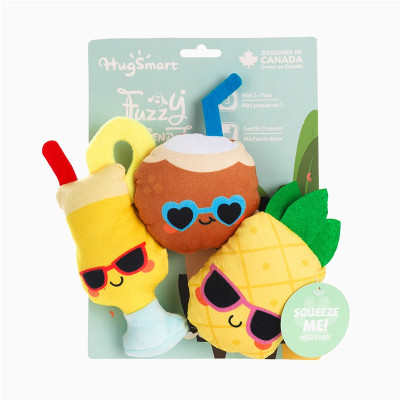 HugSmart Food Party Pina Colada Dog Toy Set